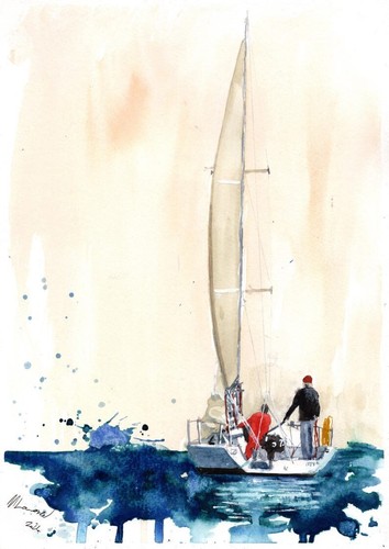 Painting yacht limited - painting,