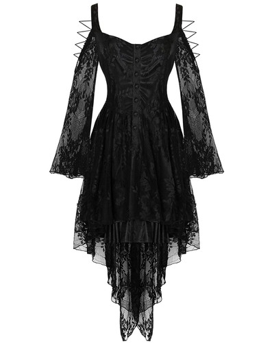 Dark love gothic lace - dark, dress