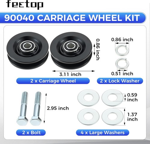 90040 carriage wheel - kit, for