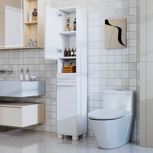 White slimline bathroom - slimline,