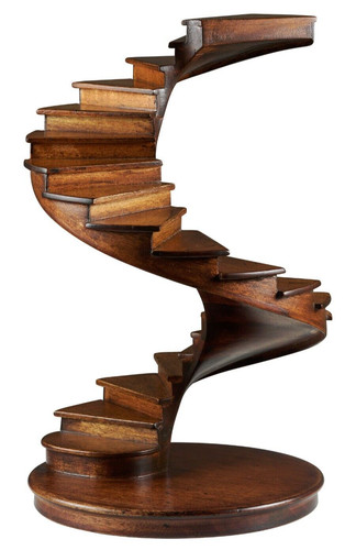 Small library spiral - library, stairs