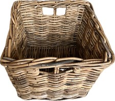 Wicker basket storage shelf - basket,