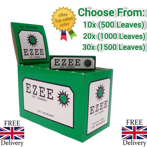 Ezee green rolling papers - rolling,