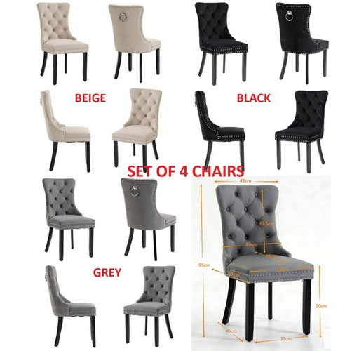 Set velvet dining - dining, chairs