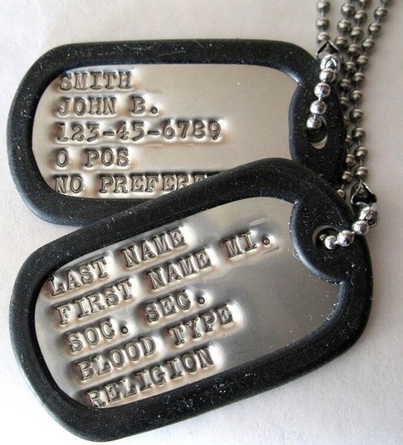 Dog tags military - ,