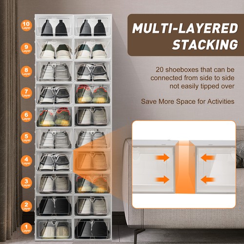 20pcs stacking shoe box - shoe,