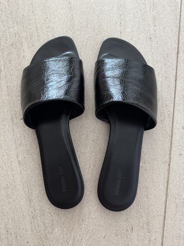 Massimo dutti black - black, leather