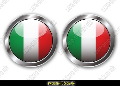 Italian flag stickers 027 - x,