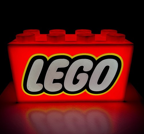 Lego brick style led lightbox - lego,