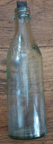 White vintage glass - white,