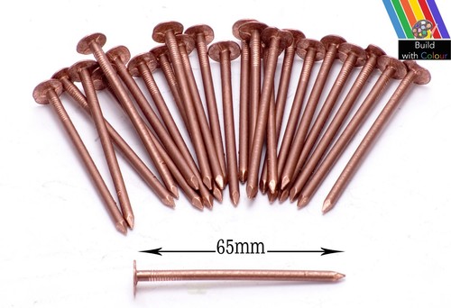 Very large copper nails - large,