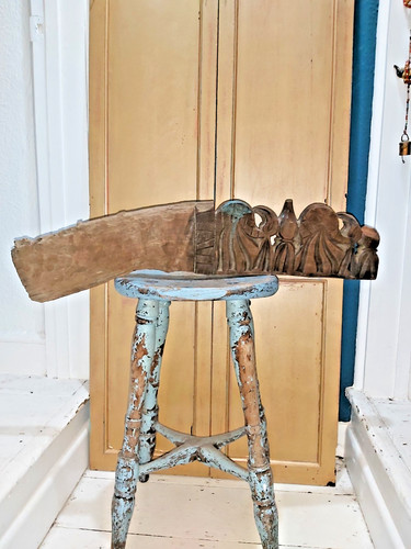 Large wooden antique indian - large,