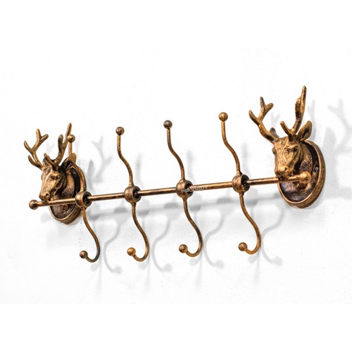 Wall mounted bronze - bronze, deer