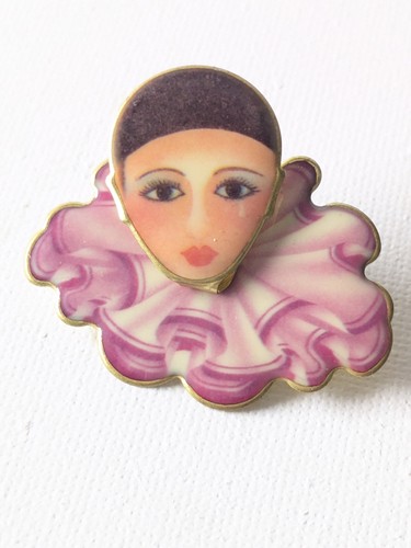 Vintage gold tone - vintage, clown
