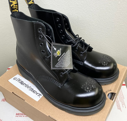 Exposed steel toe martens - steel,