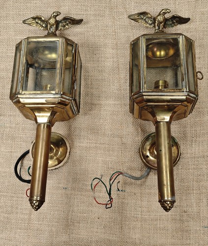 Vintage brass lantern coach - vintage,