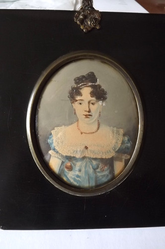 Antique georgian hand painted - antique,