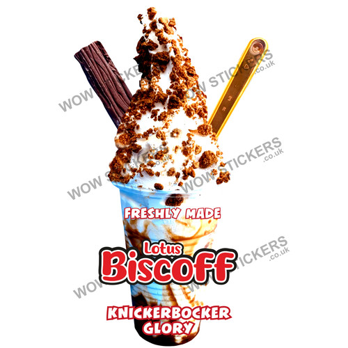 Biscoff flake ice cream - ice,