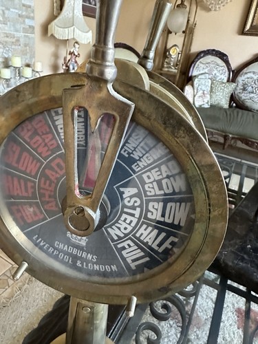 Vintage brass ship engine - 20",