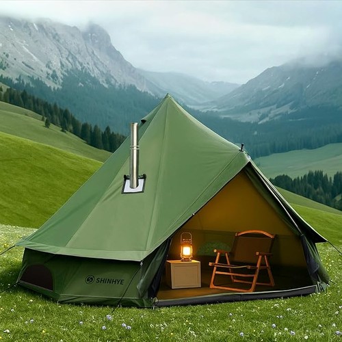 Canvas bell yurt tent - yurt, with