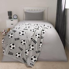 Kids Sherpa Throw Over Bed