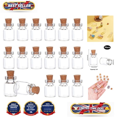 20pcs mini glass vials - 20pcs,