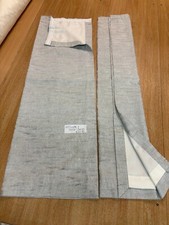 Ready Made Static caravan curtains Grey/silver Jacquard 25" wide  x 39.5" drop