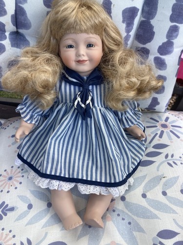 Alberon porcelain doll - porcelain, in
