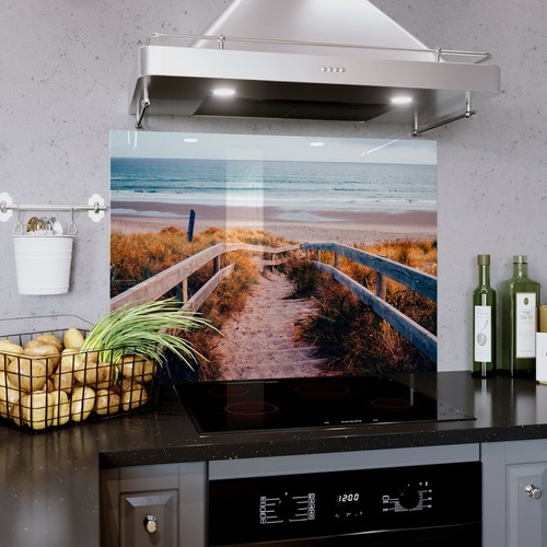 Glass splashback kitchen - splashback,