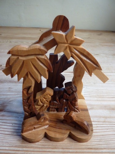 Wooden nativity scene - scene, with