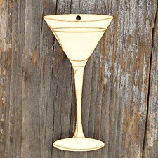 10x Wooden Martini Cocktail