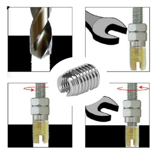 Threaded inserts slotted - threaded,