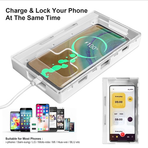 Phone lock box with - box,