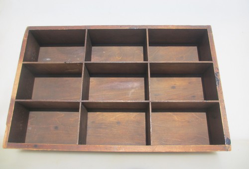 Antique wooden wall display - wooden,