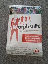 Red Tuxedo Morphsuit Morph Suit Adult Size Medium Halloween Fancy Dress Stag Do