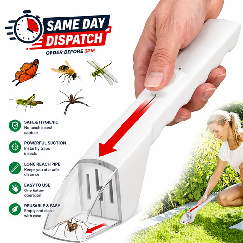 Handheld insect catcher - catcher, spider