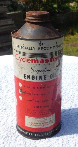 Vintage cyclemaster engine oil - cyclemaster,