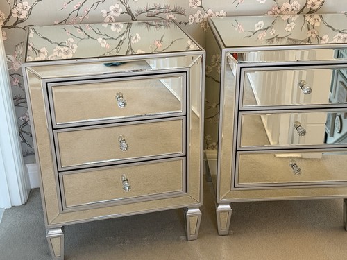 Pair bedside tables - tables,
