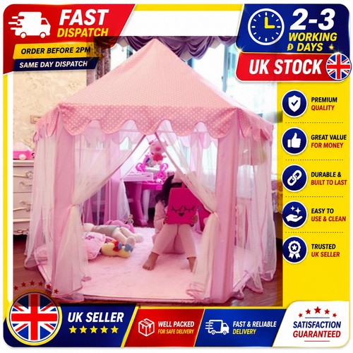 Pink princess castle play - pink, tent