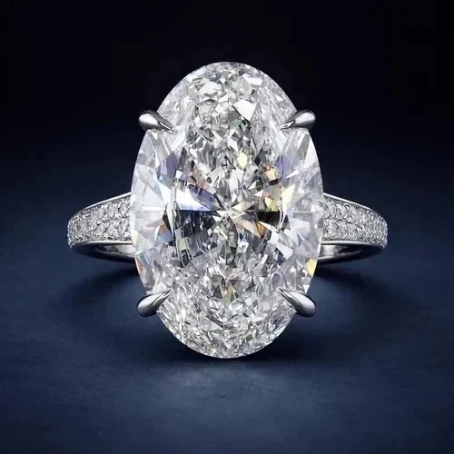 8ct oval cut real moissanite - oval,