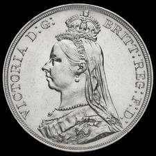 1887 Queen Victoria Jubilee Head Silver Crown, G/EF #2
