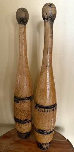 Pair antique wooden - wooden, indian