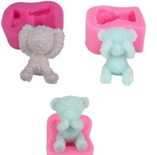 3D Bear Mould Silicone See