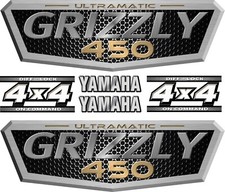 Yamaha Grizzly 450 OEM Decal Kit Emblem Sticker Side Tank Graphics ATV