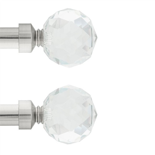 Pair curtain pole finials - curtain,