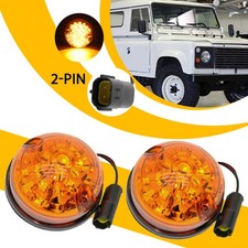 2x 73mm Amber LED Indicator
