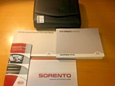 2016 Kia Sorento Owners Manual with warranty books and case crt16