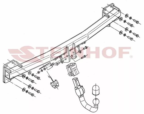Detachable tow bar audi - detachable, q7
