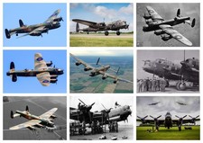 LANCASTER BOMBER PLANE POSTER
