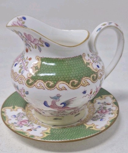 Minton green cockatrice - minton, jug